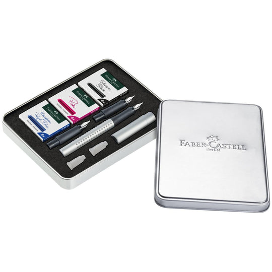Faber Castell Grip 2011 Fountain Pen in Calligraphy Gift Set
