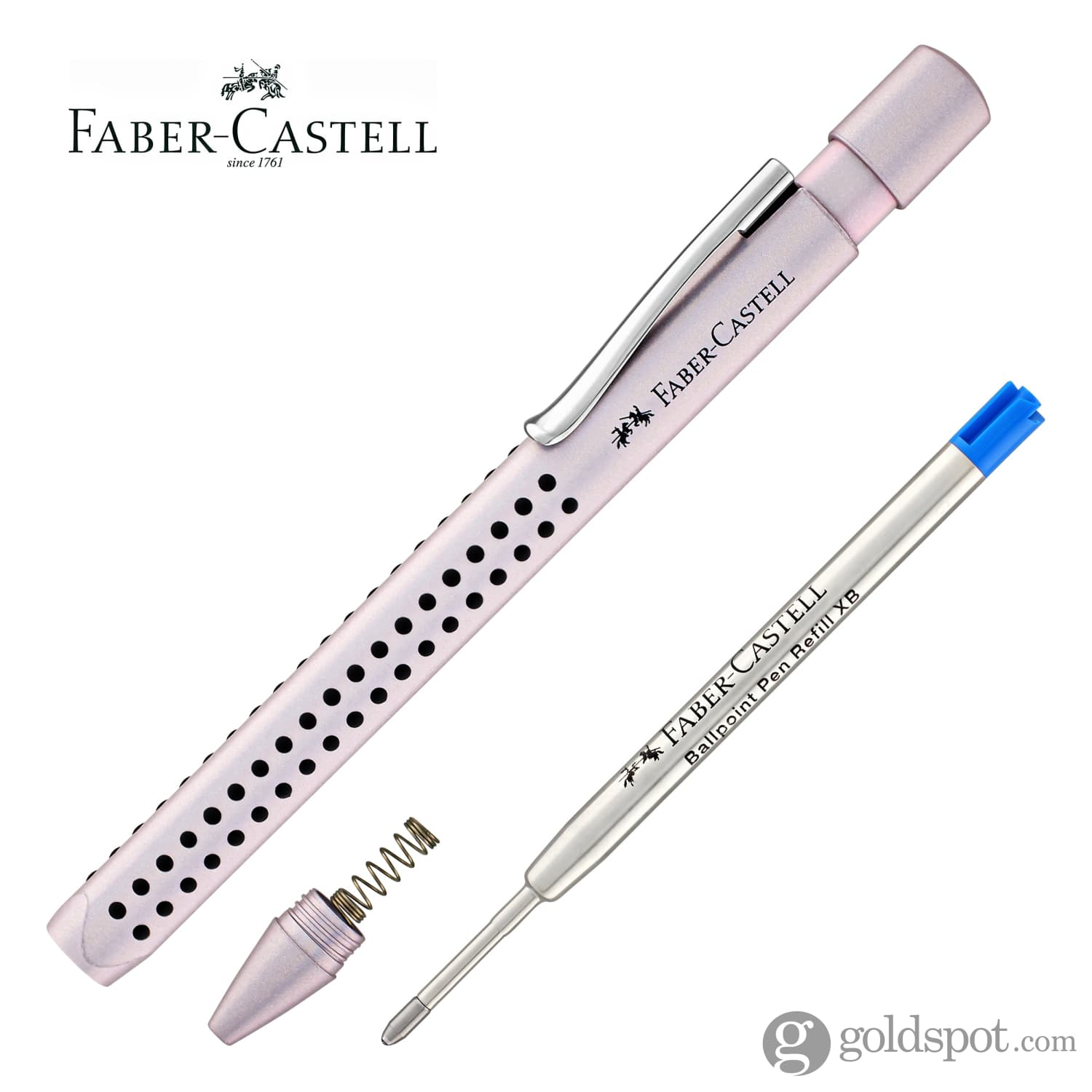 Faber-Castell Grip Glam Fountain Pen, Pearl Fine