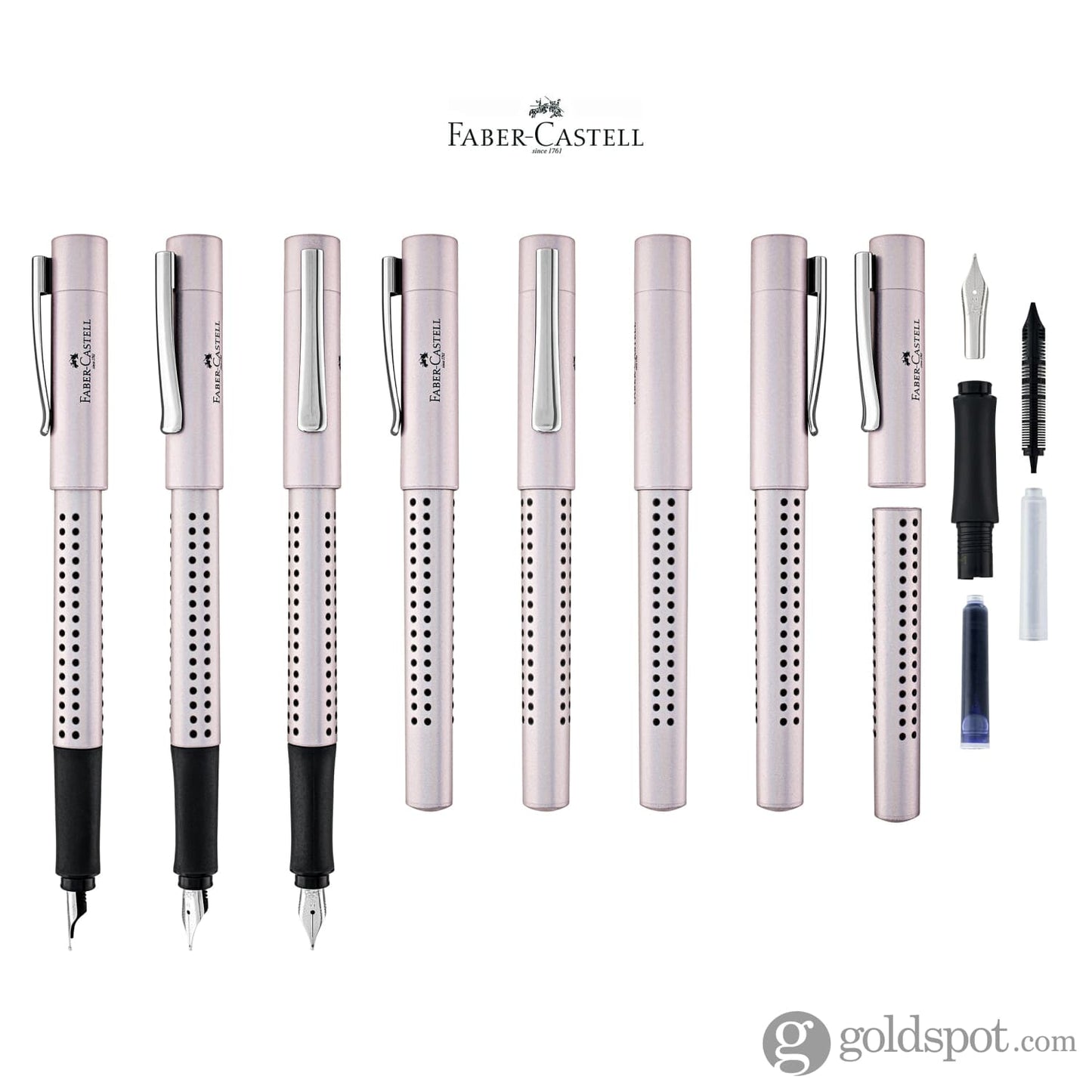 Faber-Castell Grip Fountain Pen in Pearl Glam Fountain Pen