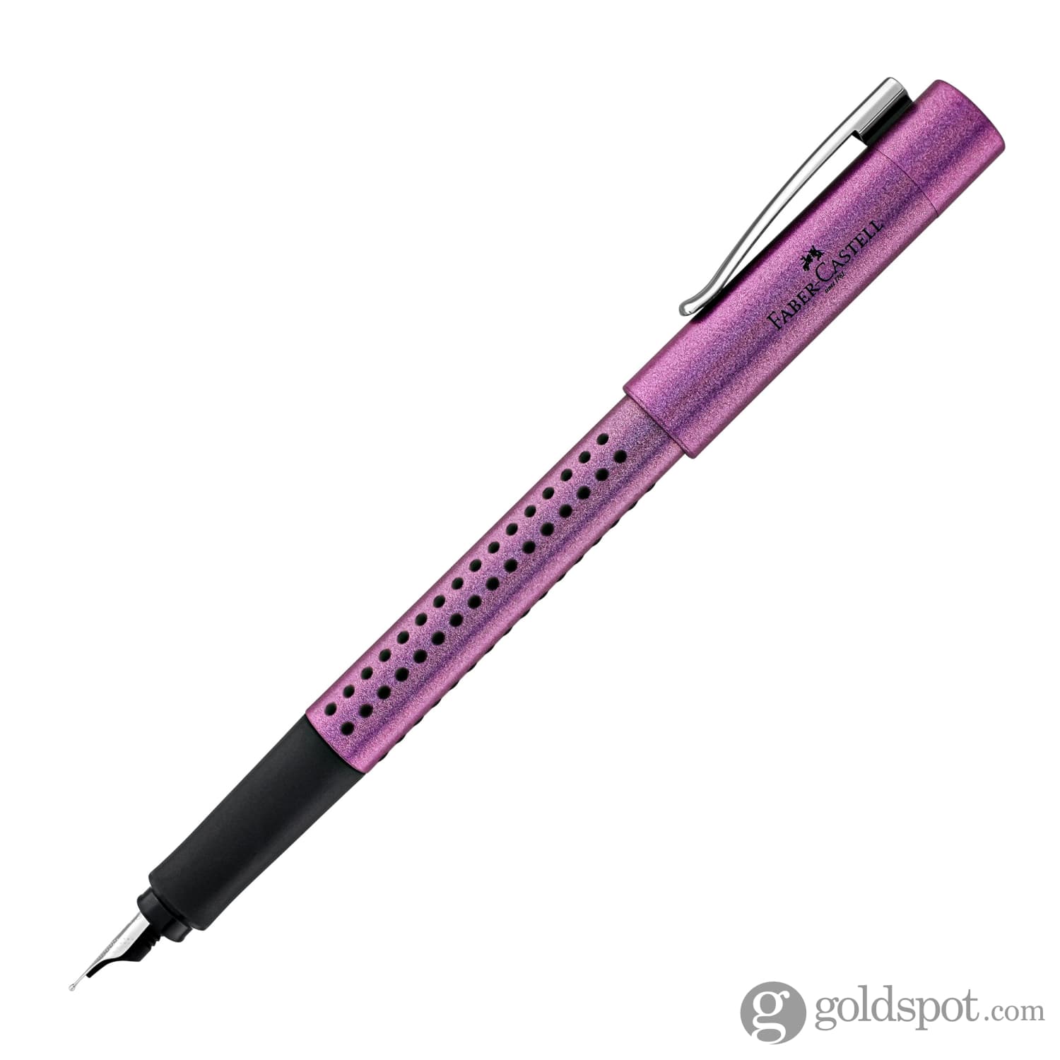 Faber-Castell Grip Glam Fountain Pen, Violet Fine