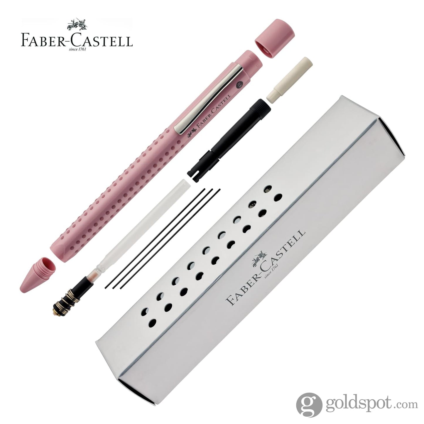 Faber-Castell Grip Harmony Mechanical Pencil in Rose Shadows - 0.5mm Ballpoint Pen