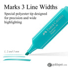 Faber Castell Pastel Textliner Marker Pen in Assorted Colors - Pack of 8 Marker