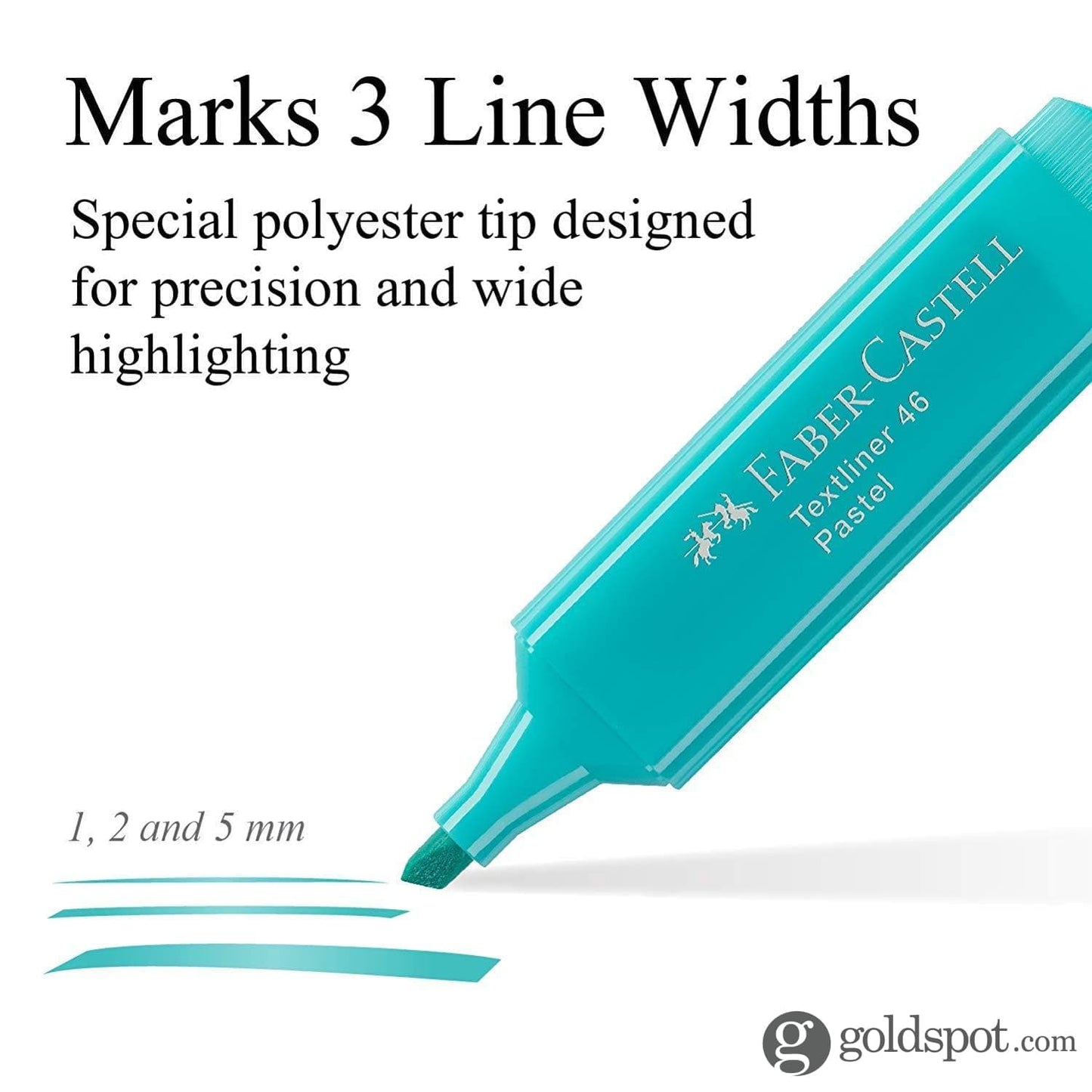 Faber Castell Pastel Textliner Marker Pen in Assorted Colors - Pack of 8 Marker