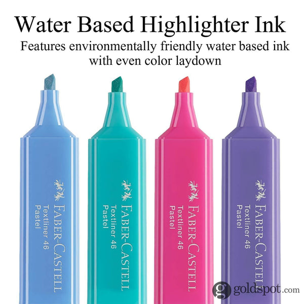 Faber Castell Pastel Textliner Marker Pen in Assorted Colors - Pack of 8 Marker