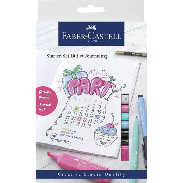 Faber-Castell Starter Journaling Set in Assorted Colors - 9 Pieces Marker