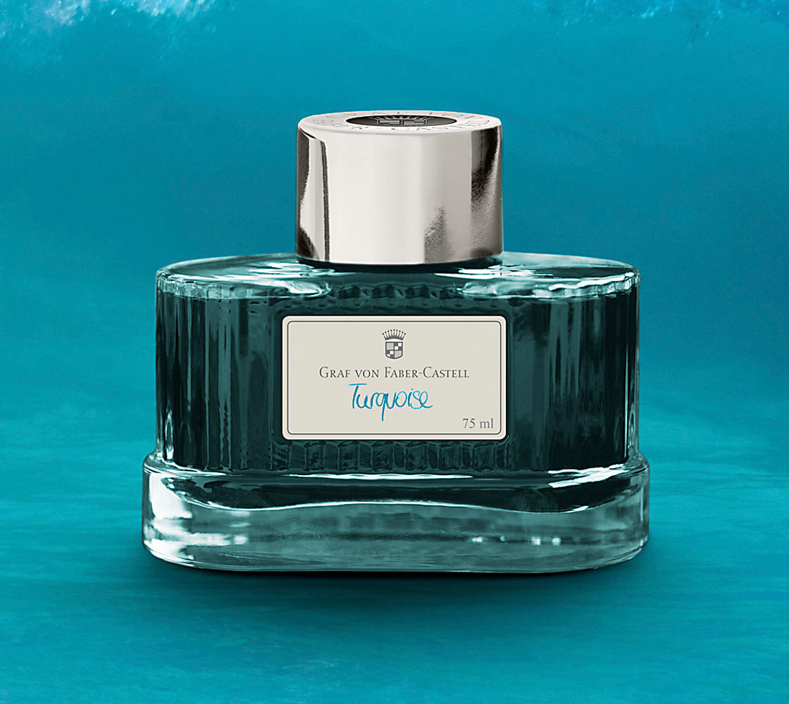 Graf von Faber-Castell Bottled Ink in Turquoise - 75 mL Bottled Ink