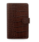 Filofax - Classic Croc Organizer - Chestnut - Personal Compact Organizer