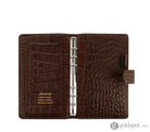 Filofax - Classic Croc Organizer - Chestnut - Personal Compact Organizer