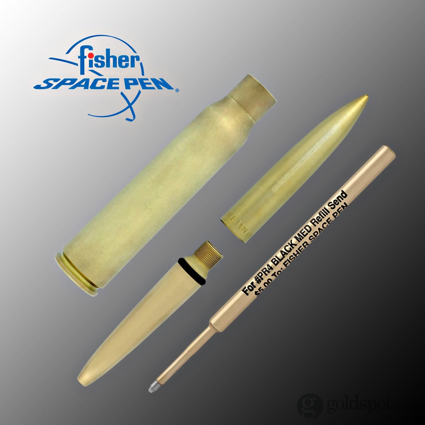 Fisher Space 338 Genuine Ballpoint Pen in Raw Brass Ballpoint Pen