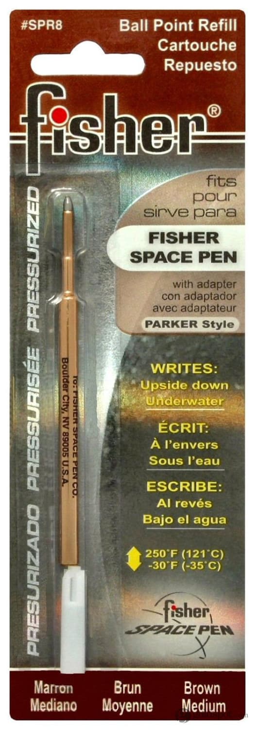 Fisher Space Ballpoint Pen Refill in Brown - Medium Point Ballpoint Pen Refill