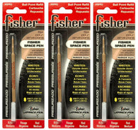 Fisher Space Ballpoint Pen Refill in Red - Medium Point - Pack of 3