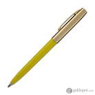 Fisher Space Cap-O-Matic Ballpoint Pen in Yellow with Brass Trim Ballpoint Pen