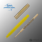 Fisher Space Cap-O-Matic Ballpoint Pen in Yellow with Brass Trim Ballpoint Pen