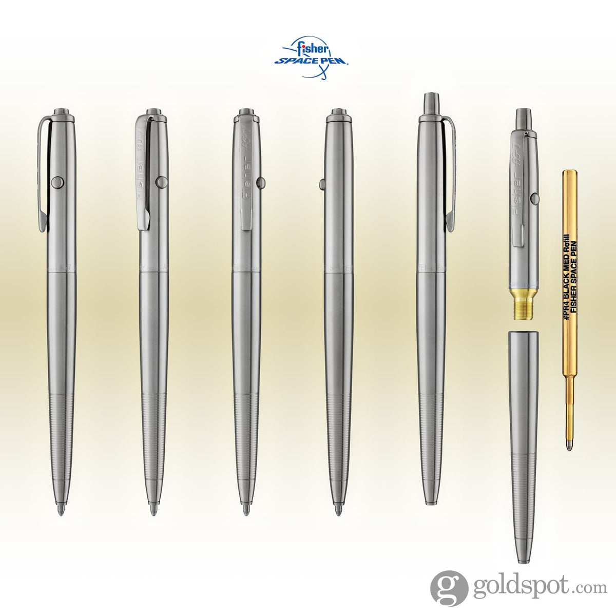 Fisher Space Pen AG7 Astronaut Moonwalker Ballpoint Pen in Titanium Ni ...