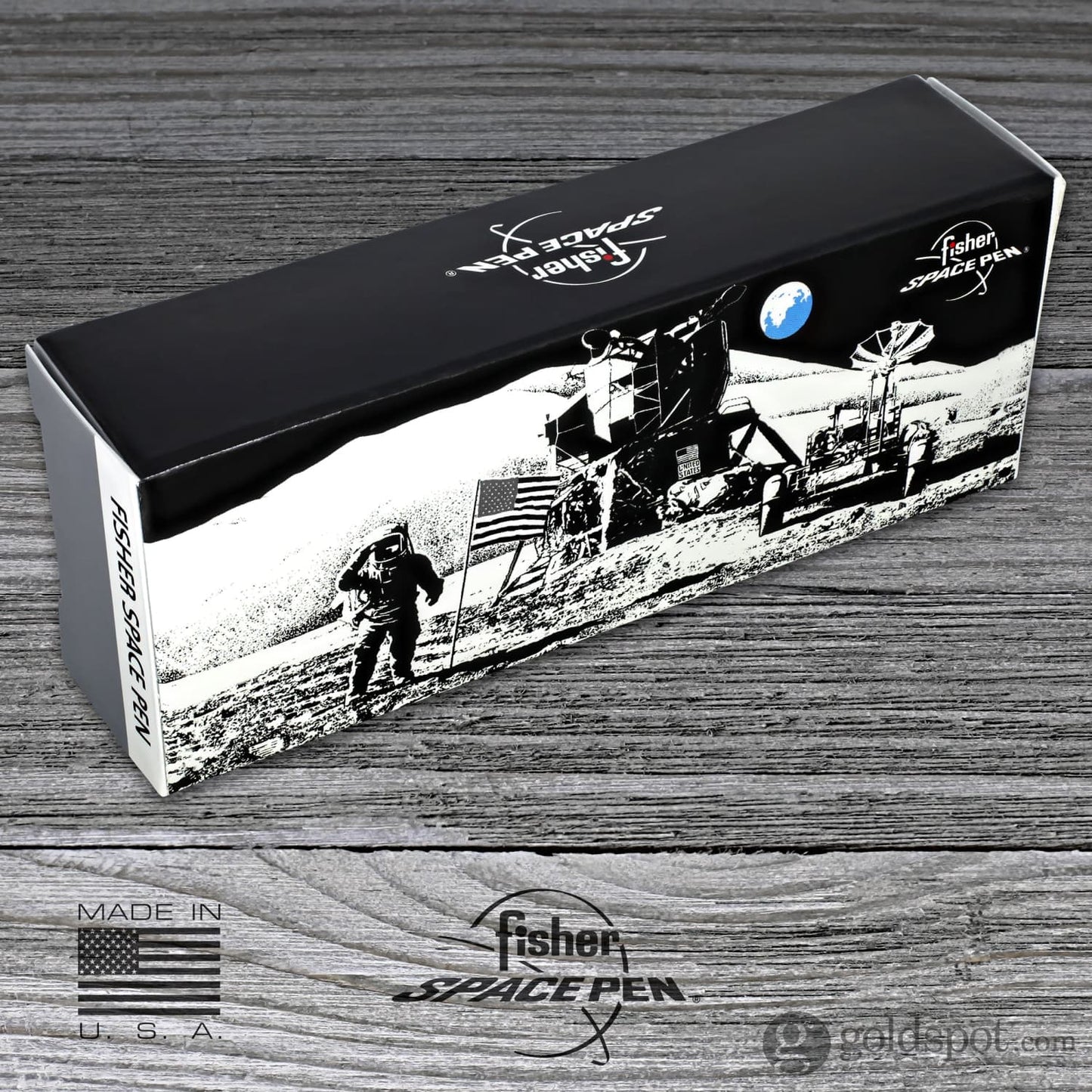 Fisher Space Pen Backpacker Ballpoint Pen in Black with NASA Meatball Logo Ballpoint Pen