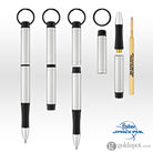 Fisher Space Pen Backpacker Ballpoint Pen in Clear Anodized Aluminum with Key Chain Ballpoint Pen