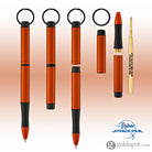 Fisher Space Pen Backpacker Ballpoint Pen in Orange Anodized Aluminum with Key Chain Ballpoint Pen