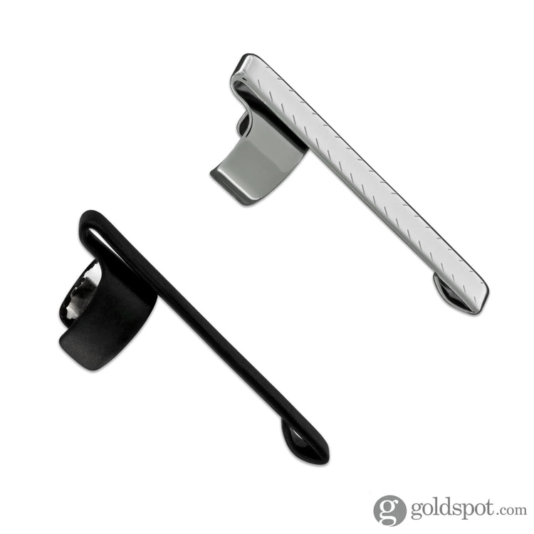 Fisher Space Pen Bullet Pen Accessory in Matte Black & Chrome Clip Accessory