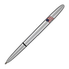 Fisher Space Pen Bullet Ballpoint Pen in Chrome with American Flag Emblem Ballpoint Pen