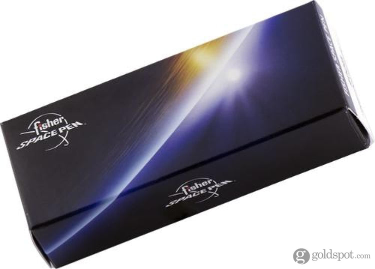 Fisher Space Pen Bullet Ballpoint Pen in Matte Black with American Flag Emblem Ballpoint Pen