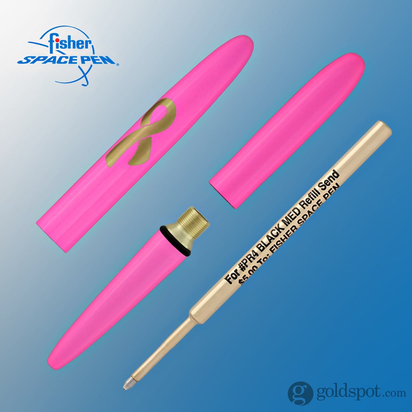 Fisher Space Pen Bullet Ballpoint Pen in Pink Breast Cancer Awareness Ballpoint Pen