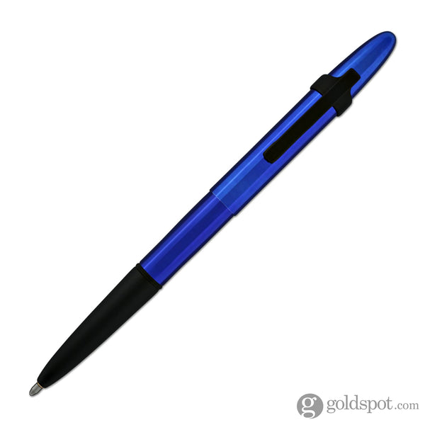 Fisher Space Pen Bullet Ballpoint Pen with Clip in Blueberry & Matte Black Ballpoint Pen