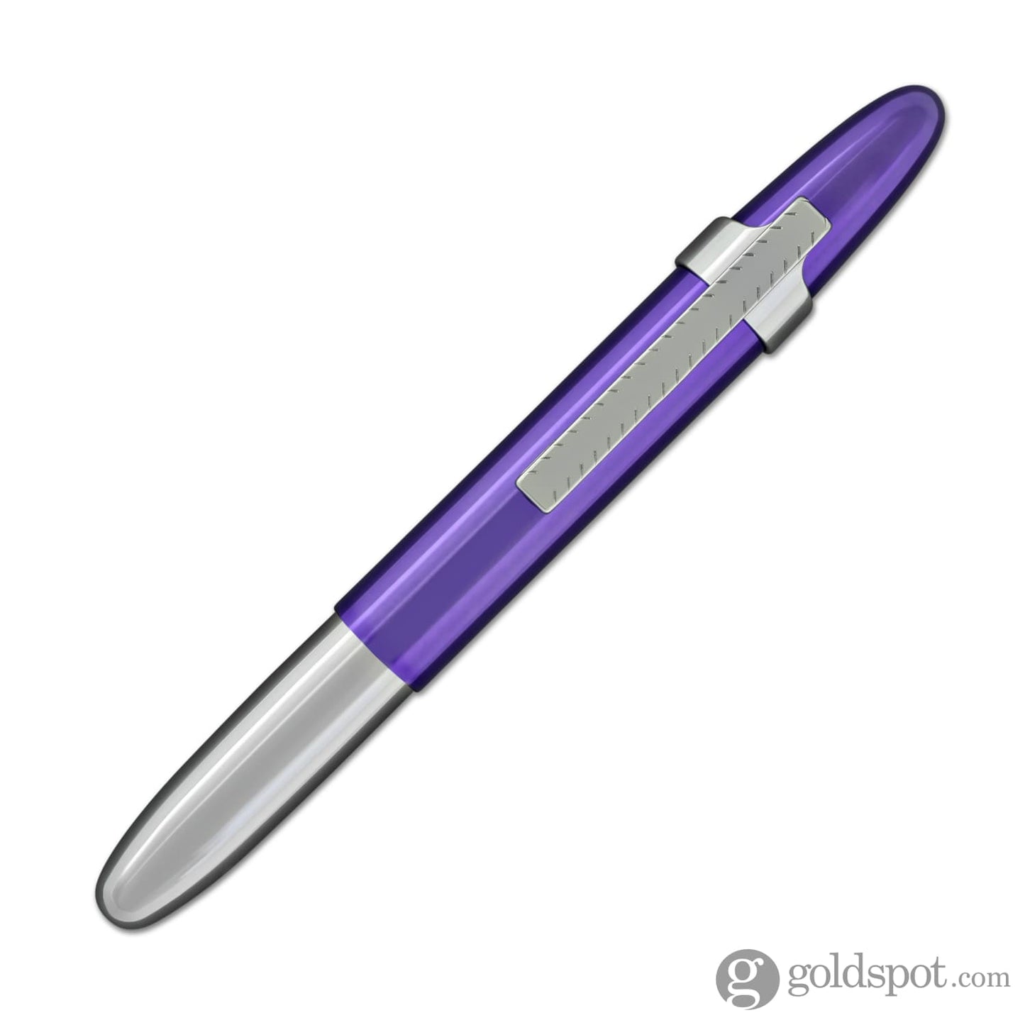 Fisher Space Pen Bullet Ballpoint Pen with Clip in Chrome & Purple Passion Ballpoint Pen