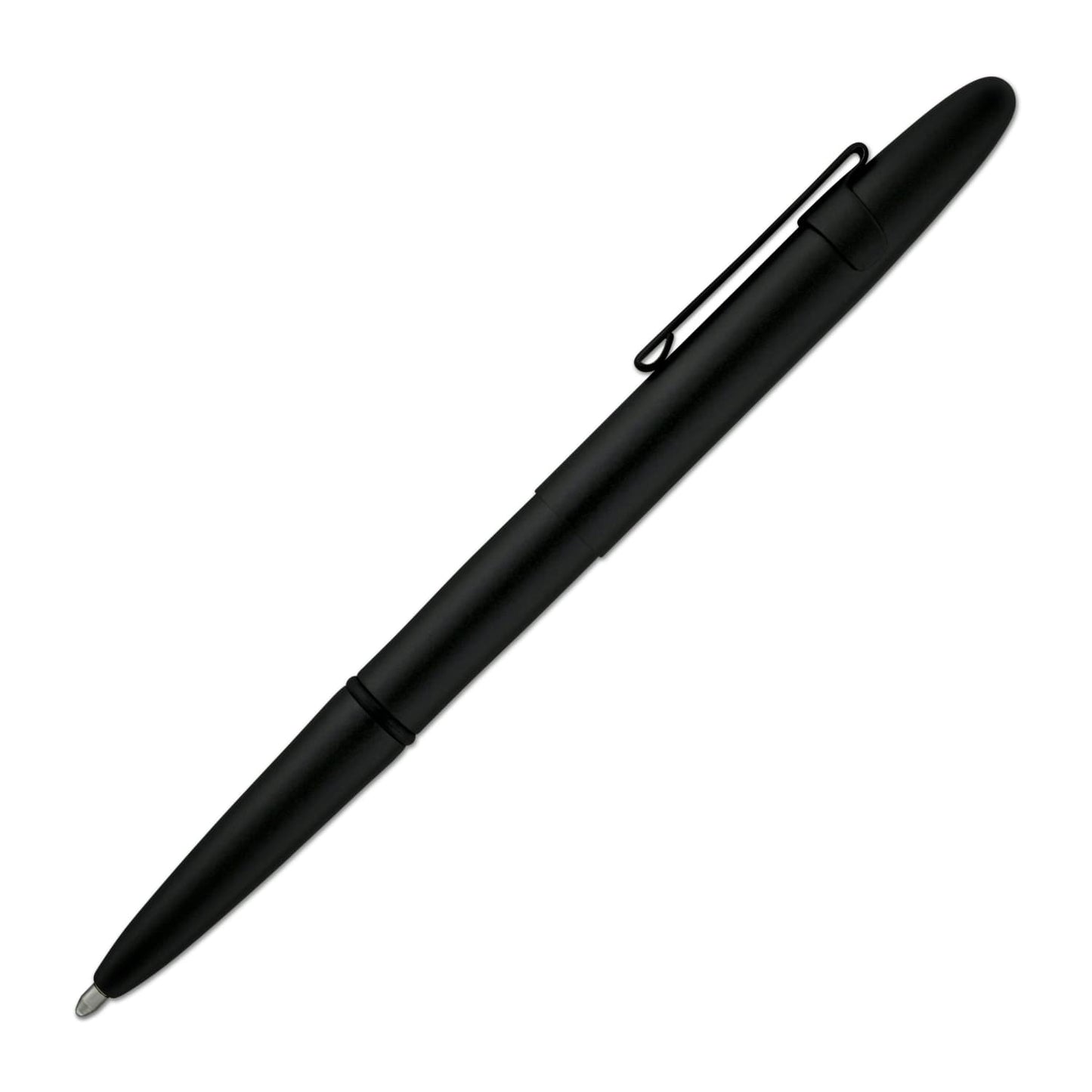 Fisher Space Pen Bullet Ballpoint Pen with Clip in Matte Black Ballpoint Pen