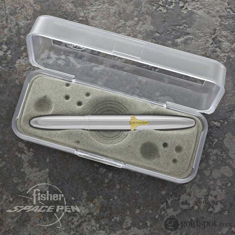 Fisher Space Pen Bullet Ballpoint Pen with Shuttle Emblem in Chrome Ballpoint Pen
