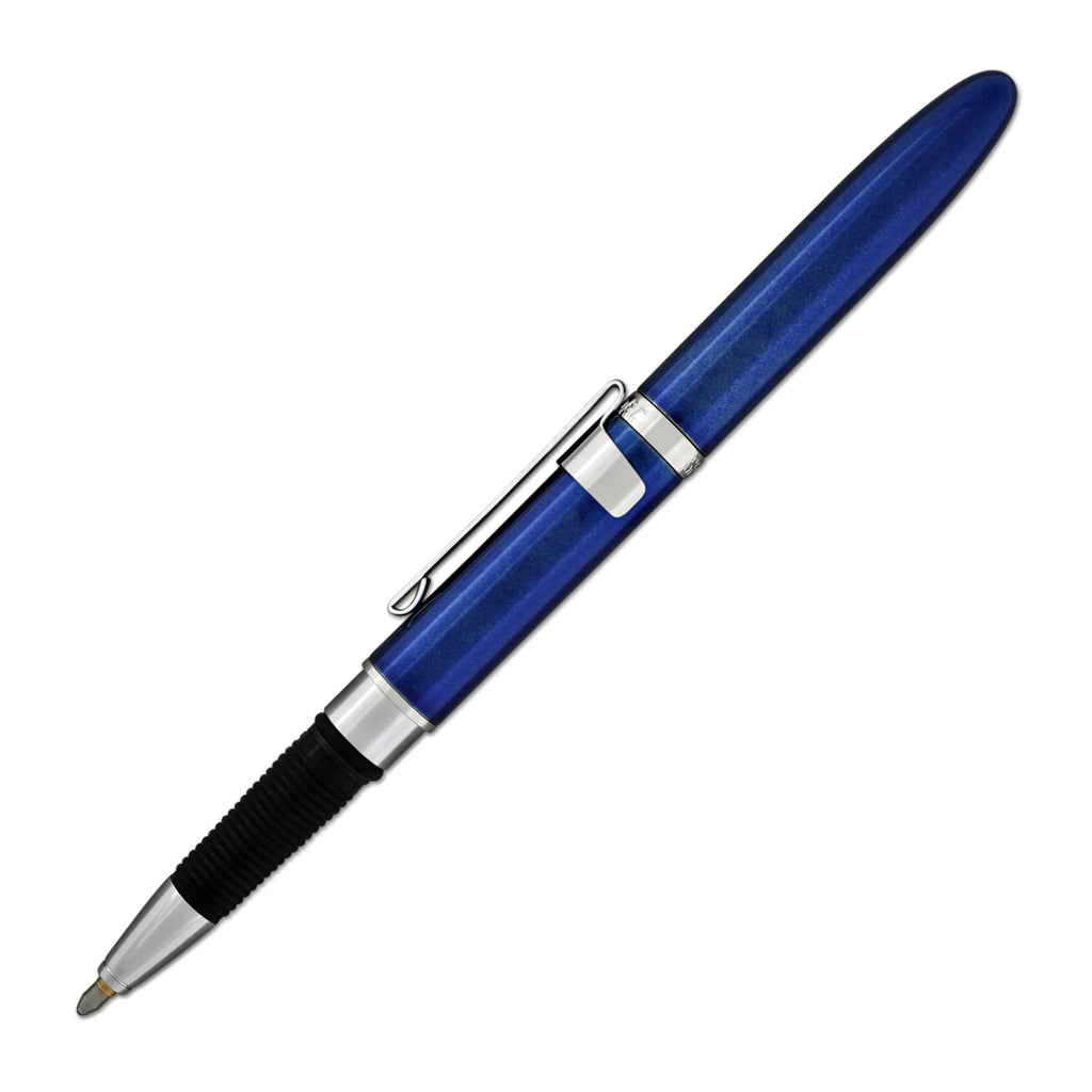 Fisher Space Pen Bullet Grip Ballpoint Pen in Blue Lacquer with Stylus & Clip Ballpoint Pen