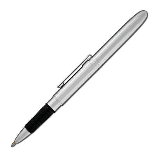 Fisher Space Pen Bullet Grip Ballpoint Pen with Stylus & Clip in Chrome