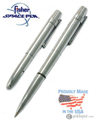 Fisher X-Mark Bullet Space Ballpoint Pen Chrome Finish Flat Top Ballpoint Pen