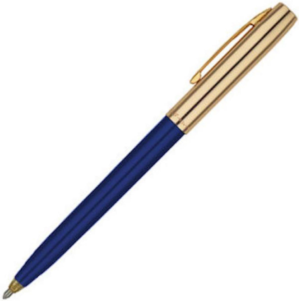 Fisher Space Pen Cap-O-Matic Ballpoint Pen in Blue with Brass Trim Ballpoint Pen