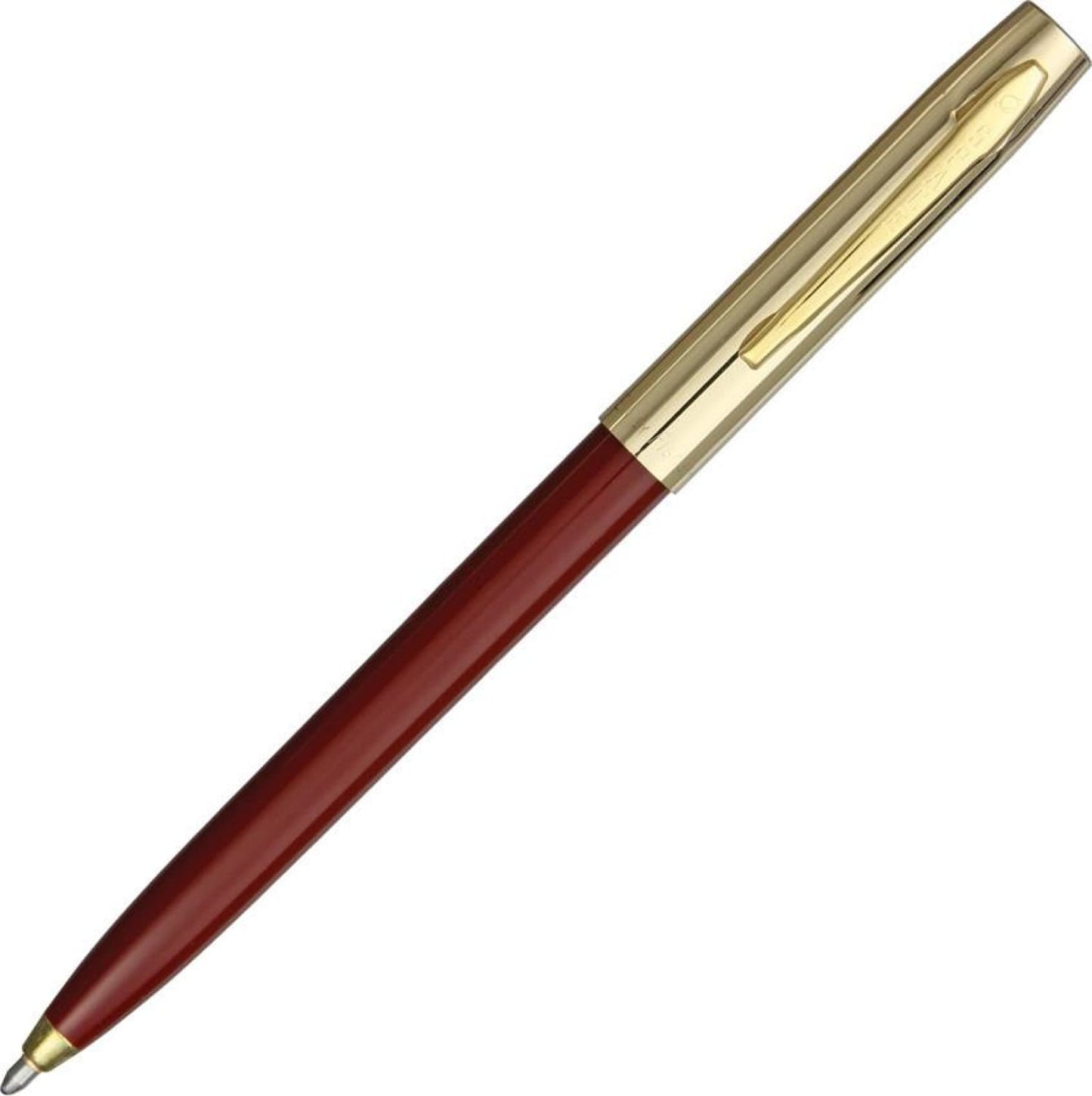 Fisher Space Pen Cap-O-Matic Ballpoint Pen in Burgundy with Brass Trim Ballpoint Pen