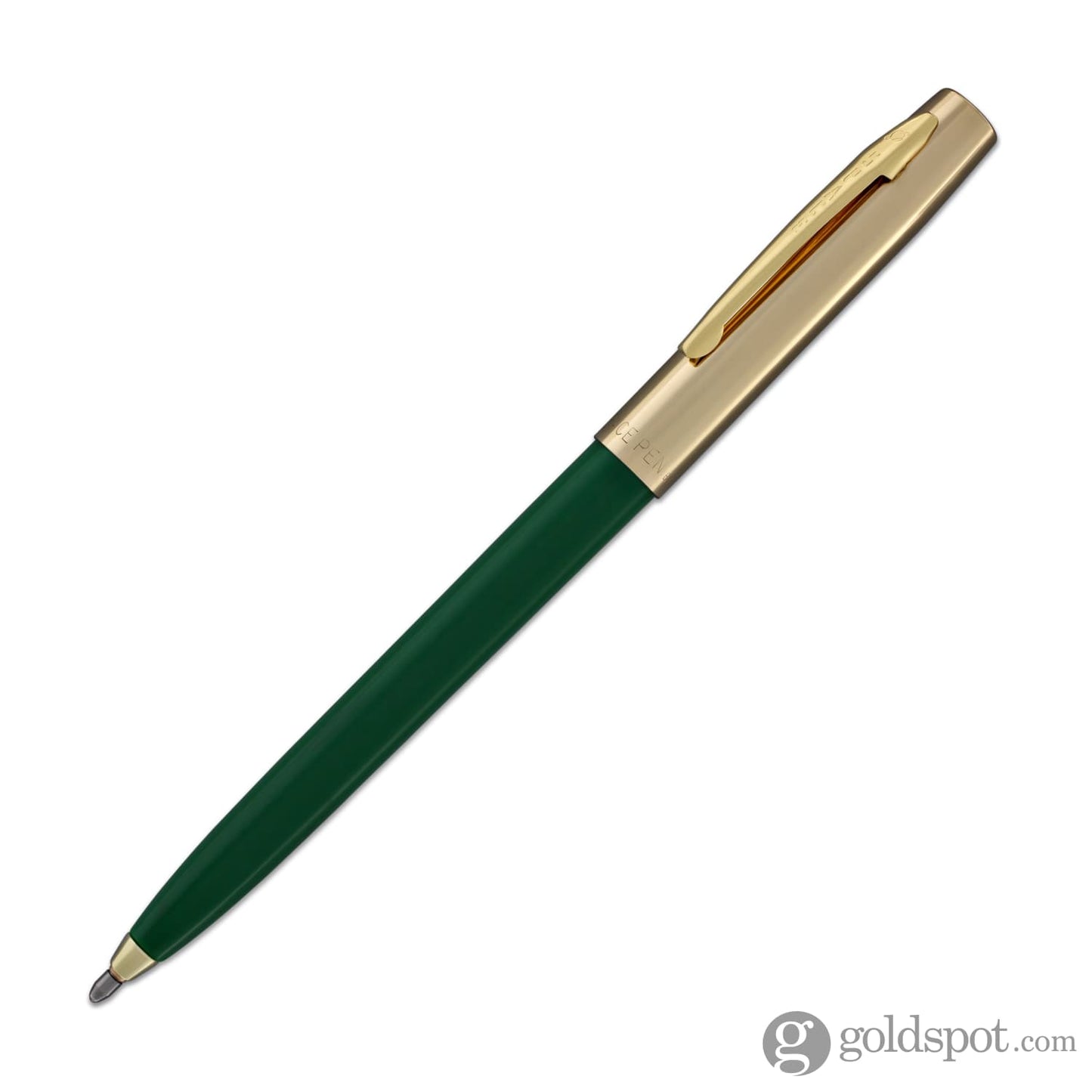 Fisher Space Pen Cap-O-Matic Ballpoint Pen in Green with Brass Trim Ballpoint Pen