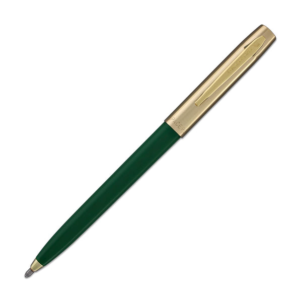 Fisher Space Pen Cap-O-Matic Ballpoint Pen in Green with Brass Trim Ballpoint Pen