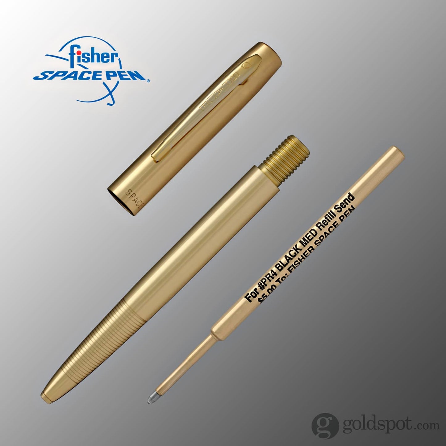 Fisher Space Pen Cap-O-Matic Ballpoint Pen in Lacquered Brass Ballpoint Pen