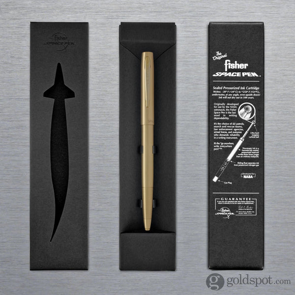 Fisher Space Pen Cap-O-Matic Ballpoint Pen in Lacquered Brass Ballpoint Pen