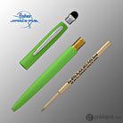 Fisher Space Pen Cap-O-Matic Ballpoint Pen in Matte Green with Stylus Ballpoint Pen