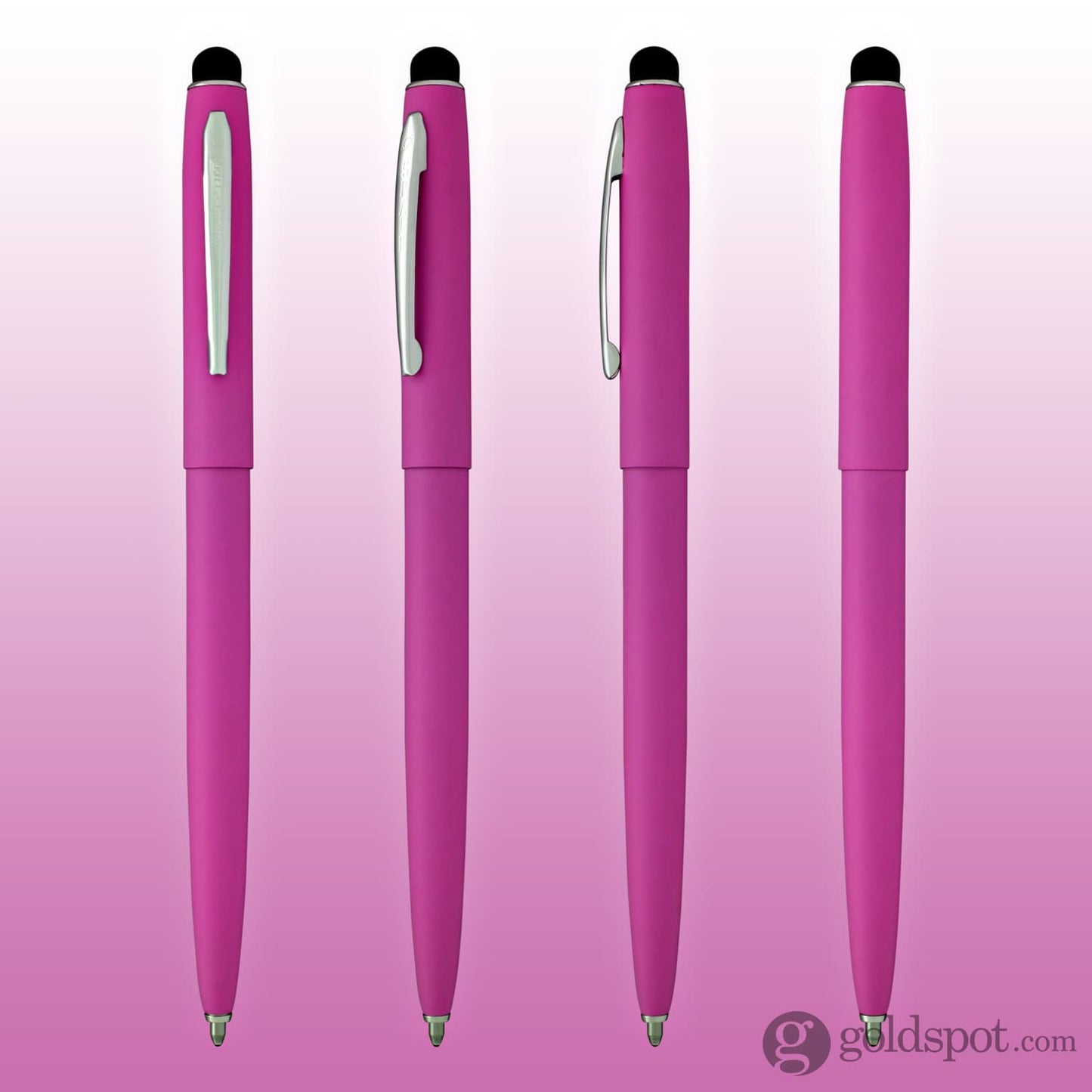 Fisher Space Pen Cap-O-Matic Ballpoint Pen in Matte Pink with Stylus Ballpoint Pen