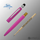 Fisher Space Pen Cap-O-Matic Ballpoint Pen in Matte Pink with Stylus Ballpoint Pen