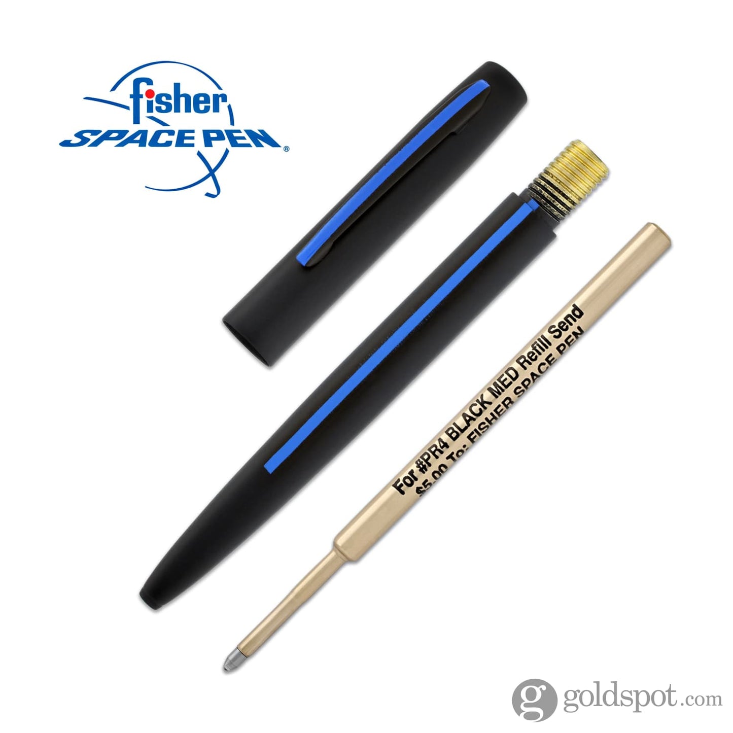 Fisher Space Pen Cap-O-Matic Ballpoint Pen in Non-Reflective Black Law Enforcement Edition Ballpoint Pen
