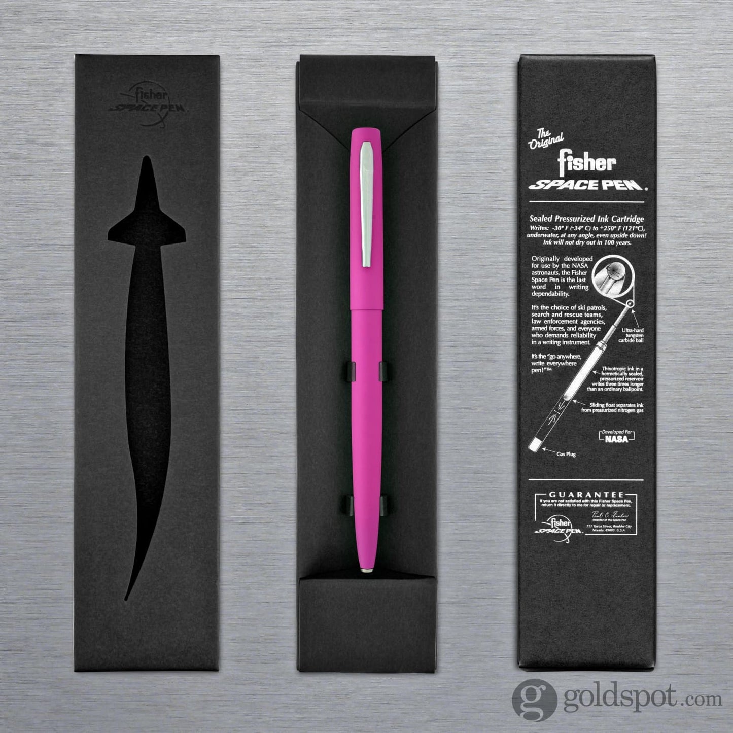 Fisher Space Pen Cap-O-Matic Ballpoint Pen in Powder Coated Matte Pink Ballpoint Pen