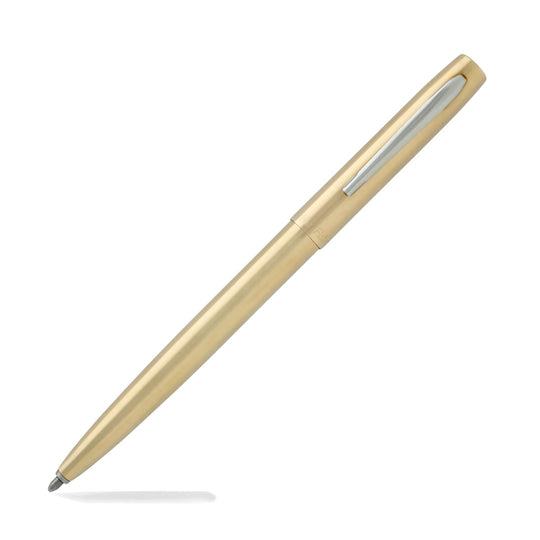 Fisher Space Pen Cap O Matic Ballpoint Pen in Raw Brass