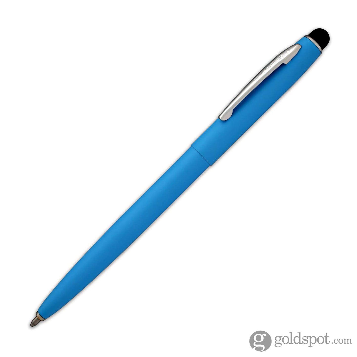 Fisher Space Pen Cap-O-Matic Powder Coated Ballpoint Pen with Stylus in Matte Blue Ballpoint Pen