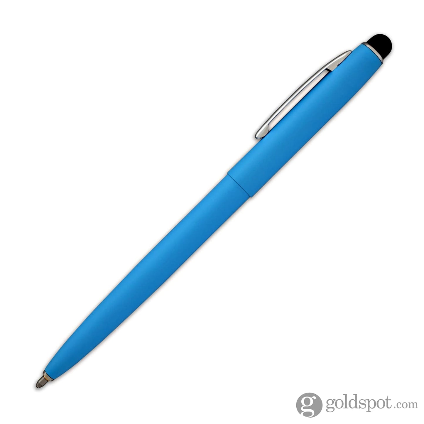 Fisher Space Pen Cap-O-Matic Powder Coated Ballpoint Pen with Stylus in Matte Blue Ballpoint Pen