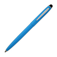 Fisher Space Pen Cap-O-Matic Powder Coated Ballpoint Pen with Stylus in Matte Blue