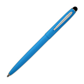 Fisher Space Pen Cap-O-Matic Powder Coated Ballpoint Pen with Stylus in Matte Blue