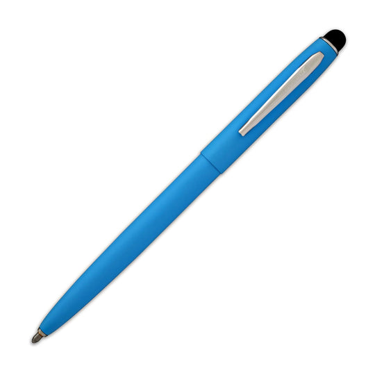Fisher Space Pen Cap-O-Matic Powder Coated Ballpoint Pen with Stylus in Matte Blue