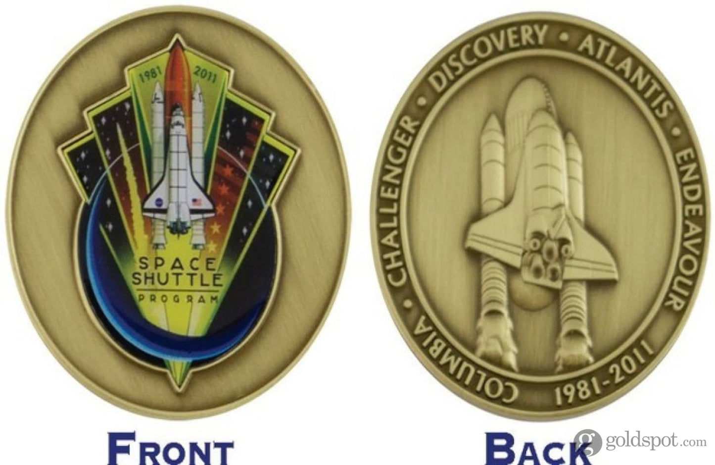 Fisher Space Pen Commemorative Edition Shuttle Ballpoint Pen in Chrome & Gold Ballpoint Pen